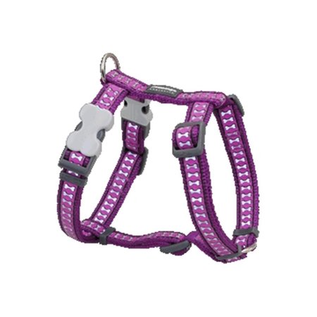 RED DINGO Dog Harness Reflective Purple, Small RE437250